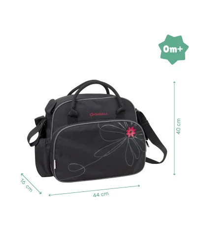 Sac À Langer Vintage Noir Fuschia Badabulle