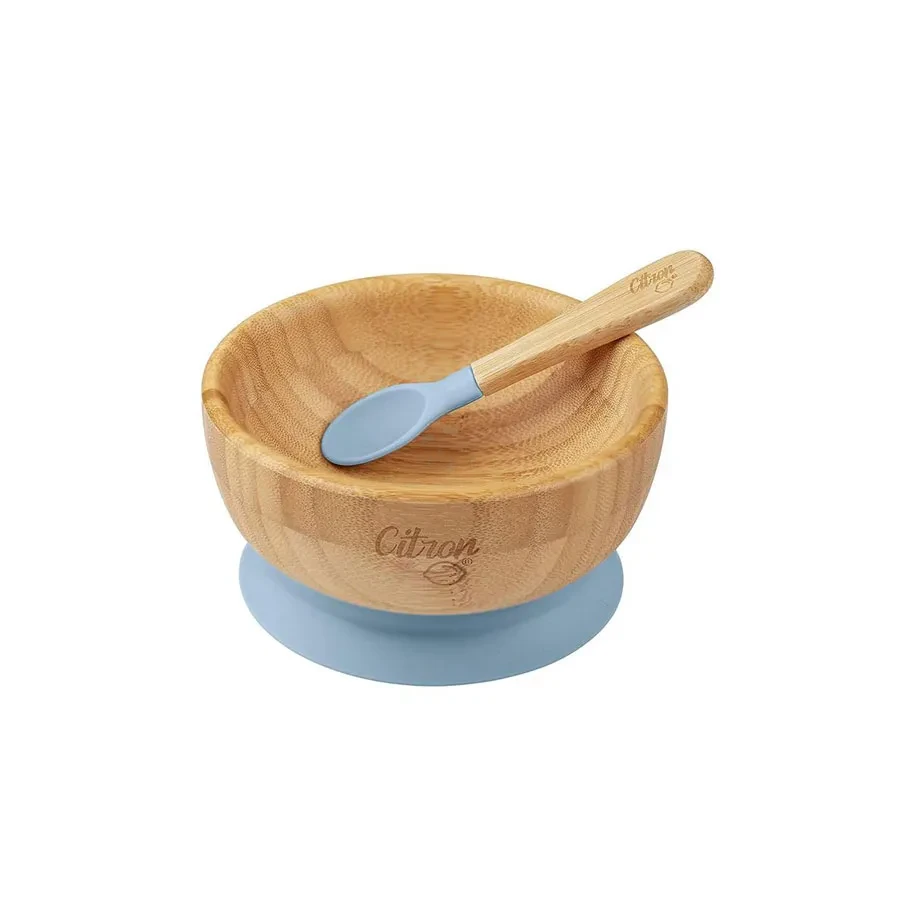 bol en bambou- Bleu pastel