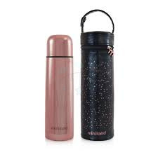 Miniland Thermos Deluxe avec Pochette isotherme Rose Gold 500ml