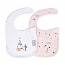 Pack 2 bavoirs avec Scratch Rose
