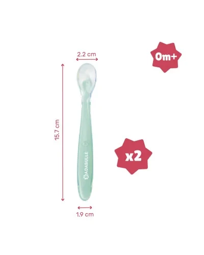 Cuillères Pour Bébé En Silicone X2 Badabulle