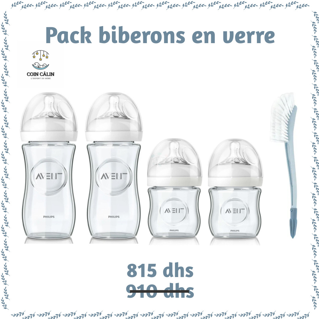 Pack biberons en verre - Avent